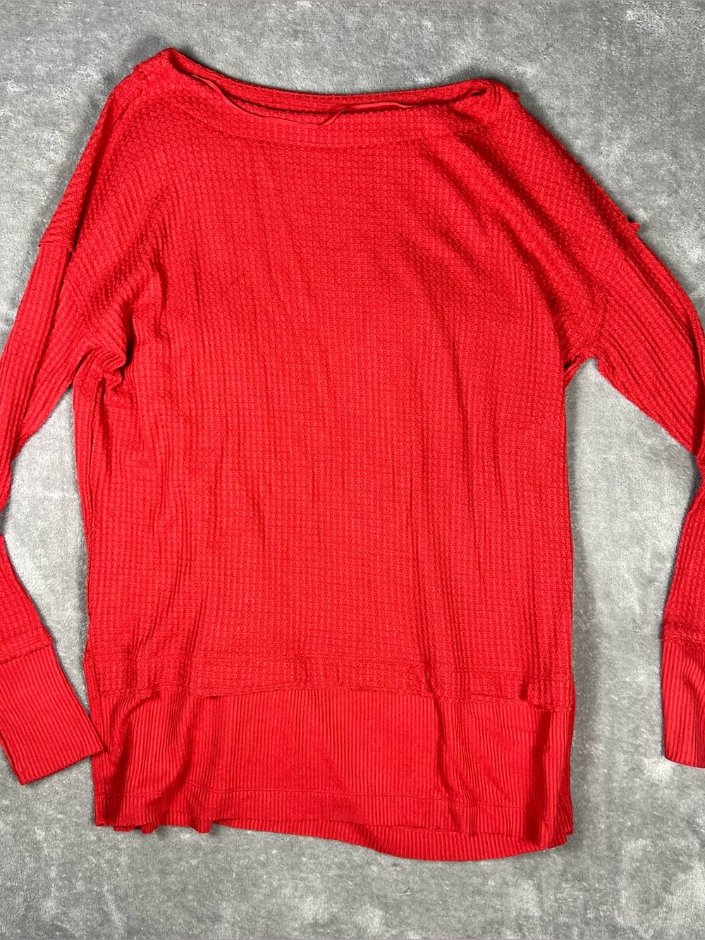 Free People Top Womens Small We The Free North Shore Thermal Knit Tunic Comfy - Picture 3 of 9